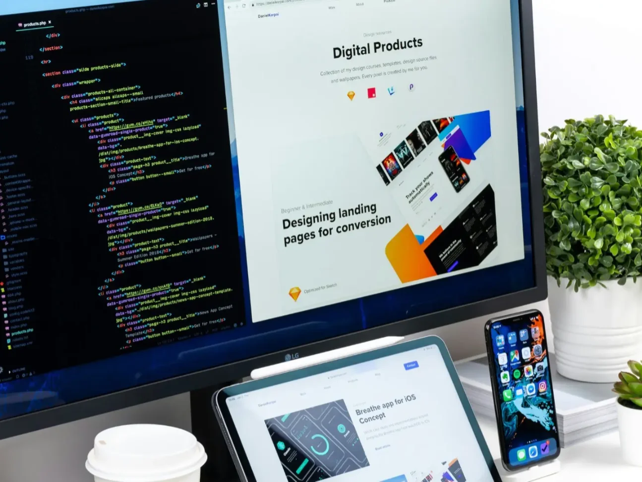 Desk in the office